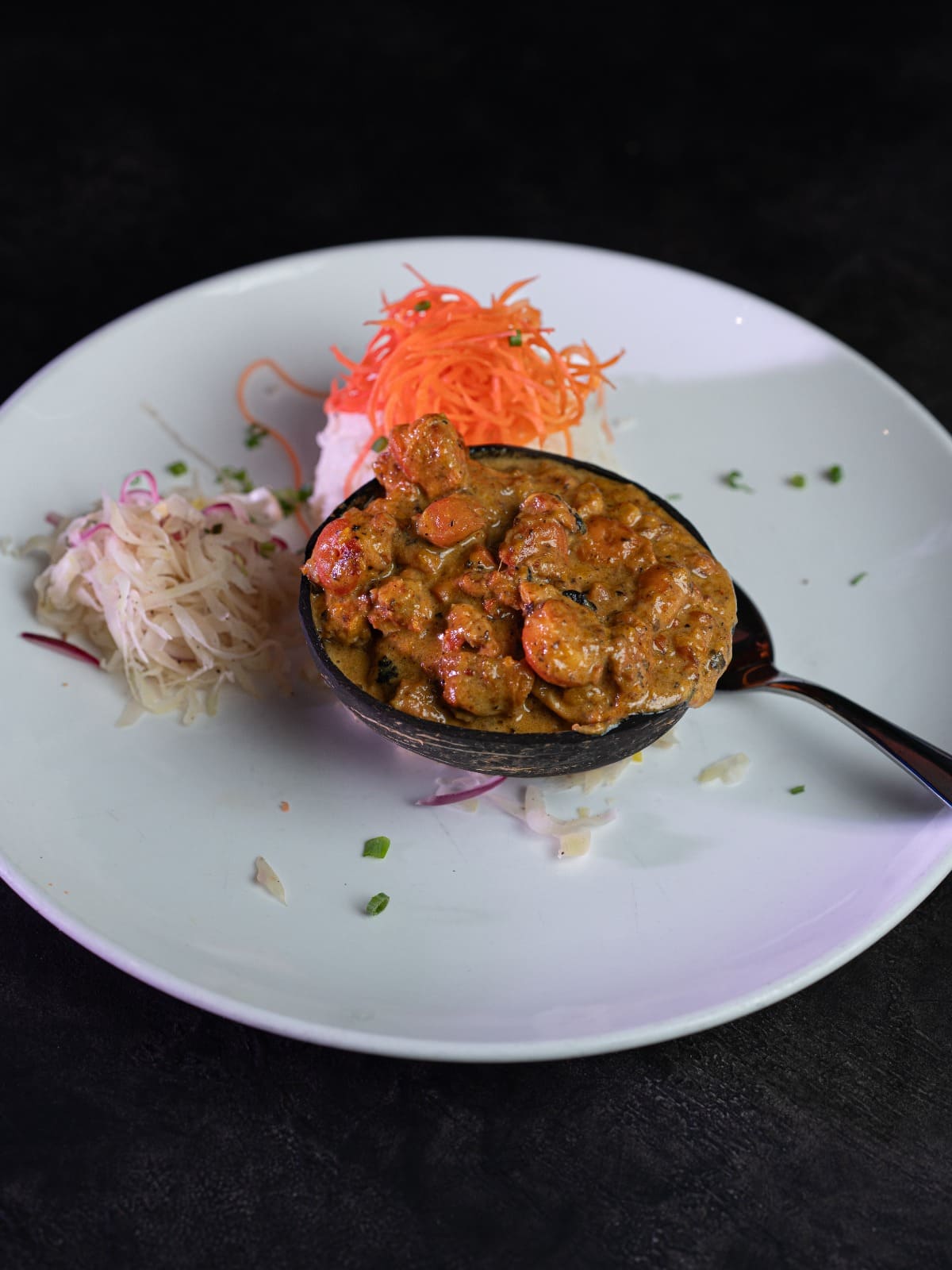 Creole curry at Bravo Restaurant Seychelles