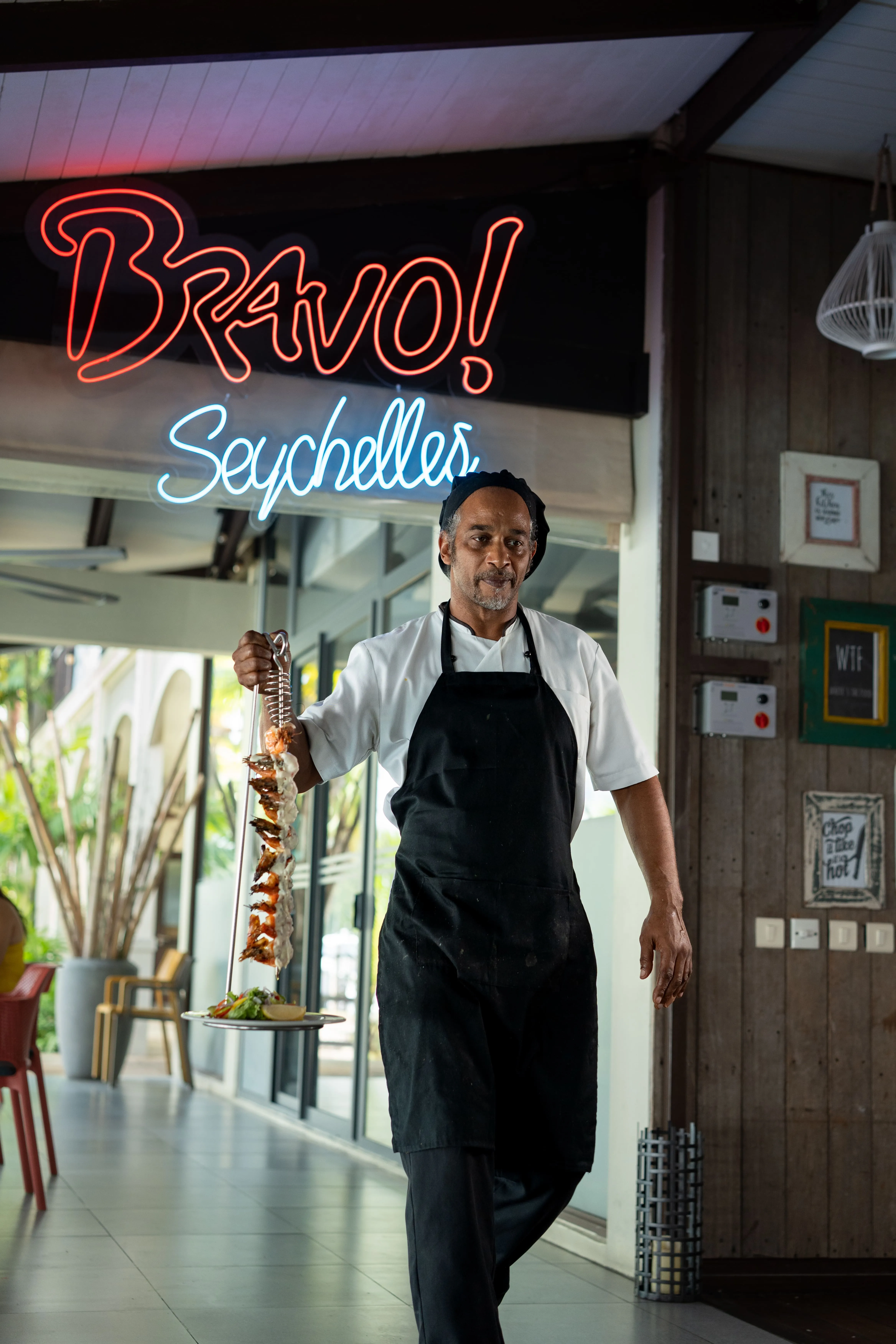 Chef at Bravo Restaurant Seychelles