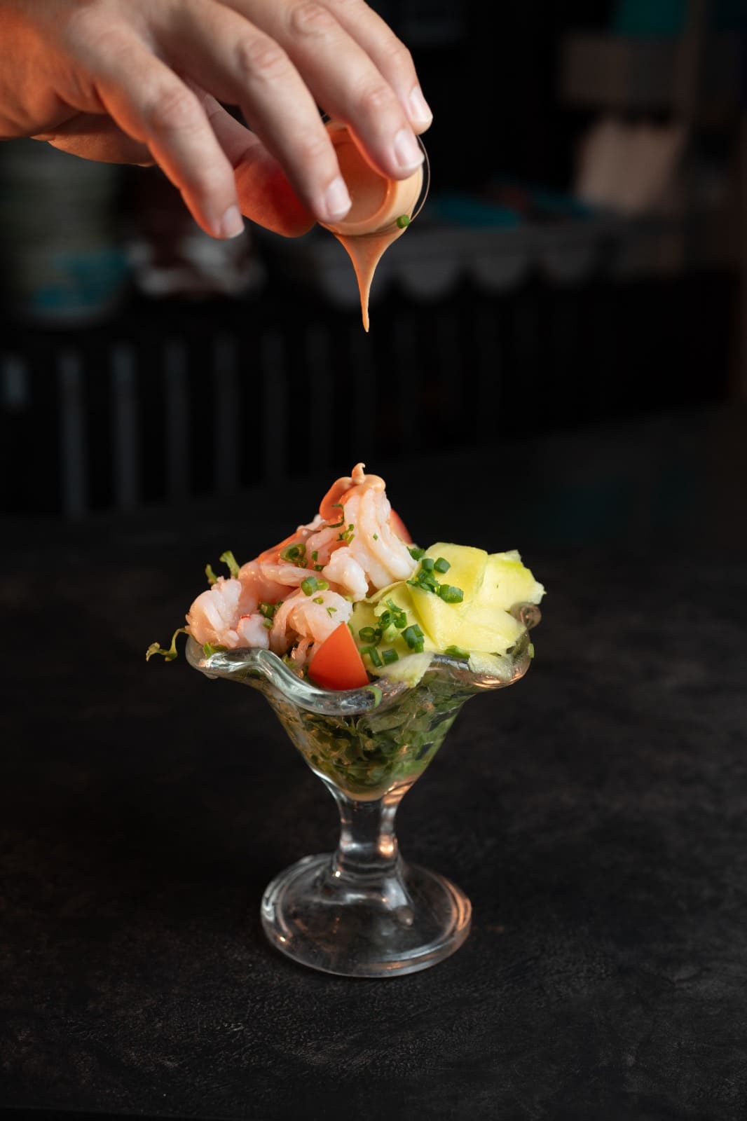 Prawn dish at Bravo Restaurant Seychelles