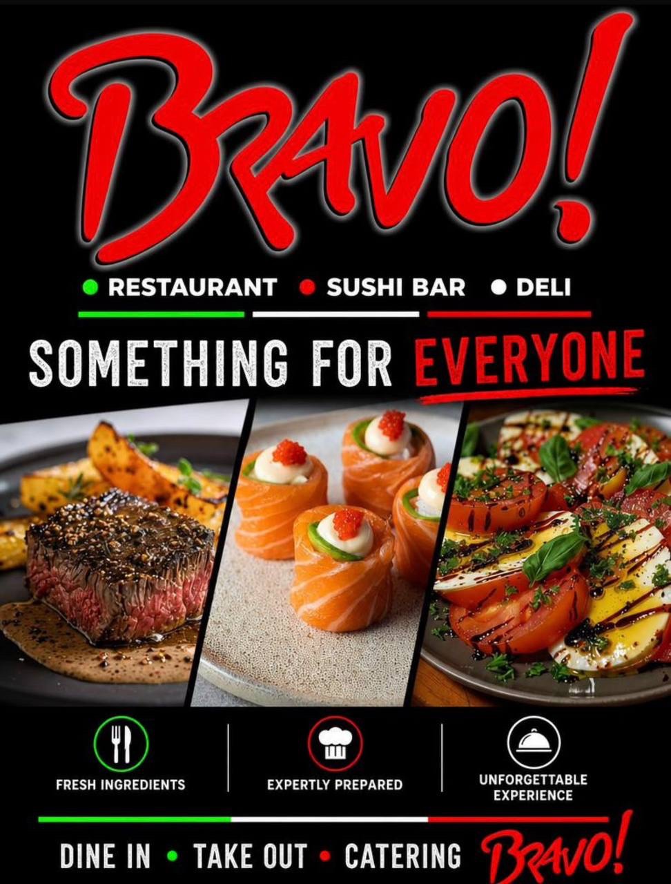 Bravo Restaurant something for everyone poster